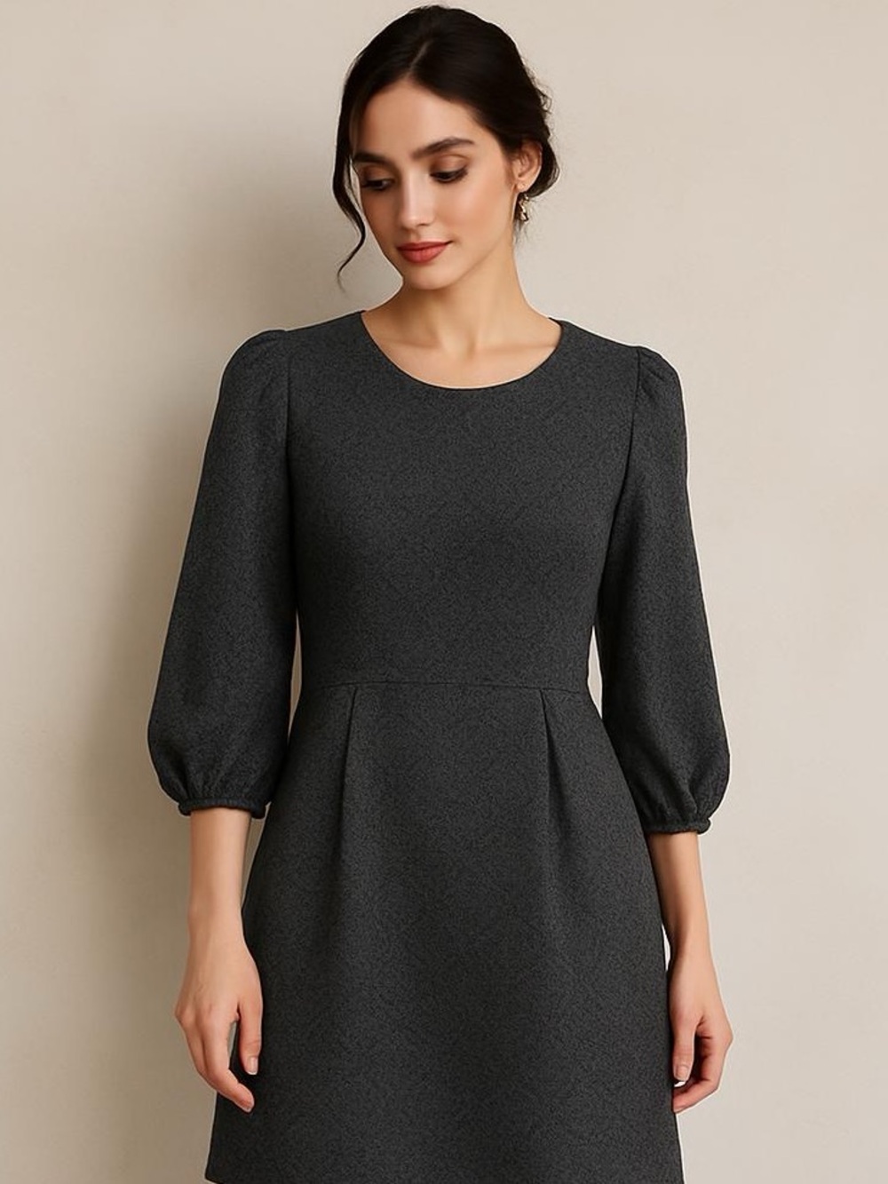 Collective Concepts Evereve Annika Knit Dress Gray Black NWT‎ Size M